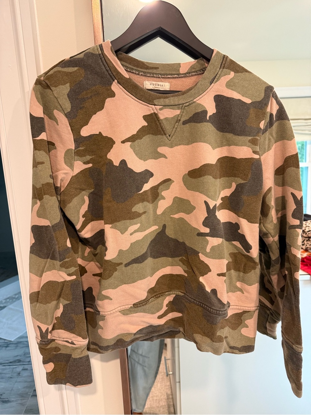 Madewell Camo Crewneck Sweatshirt